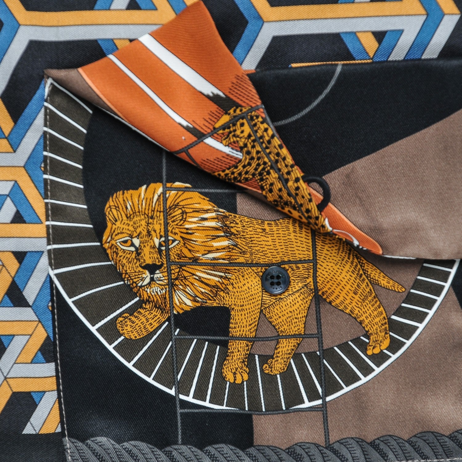 Hermes Silk Petit H Shopping Bag 5 of 8