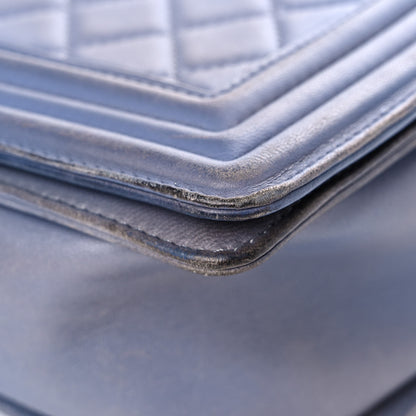 Chanel Lambskin Quilted Large Boy Flap Light Blue 9 of 29