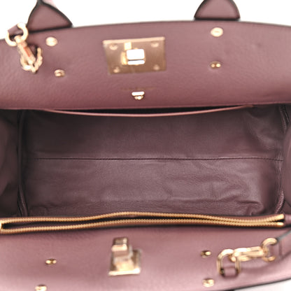 Salvatore Ferragamo Calfskin Large Studio Bag Caraway Seed 5 of 10
