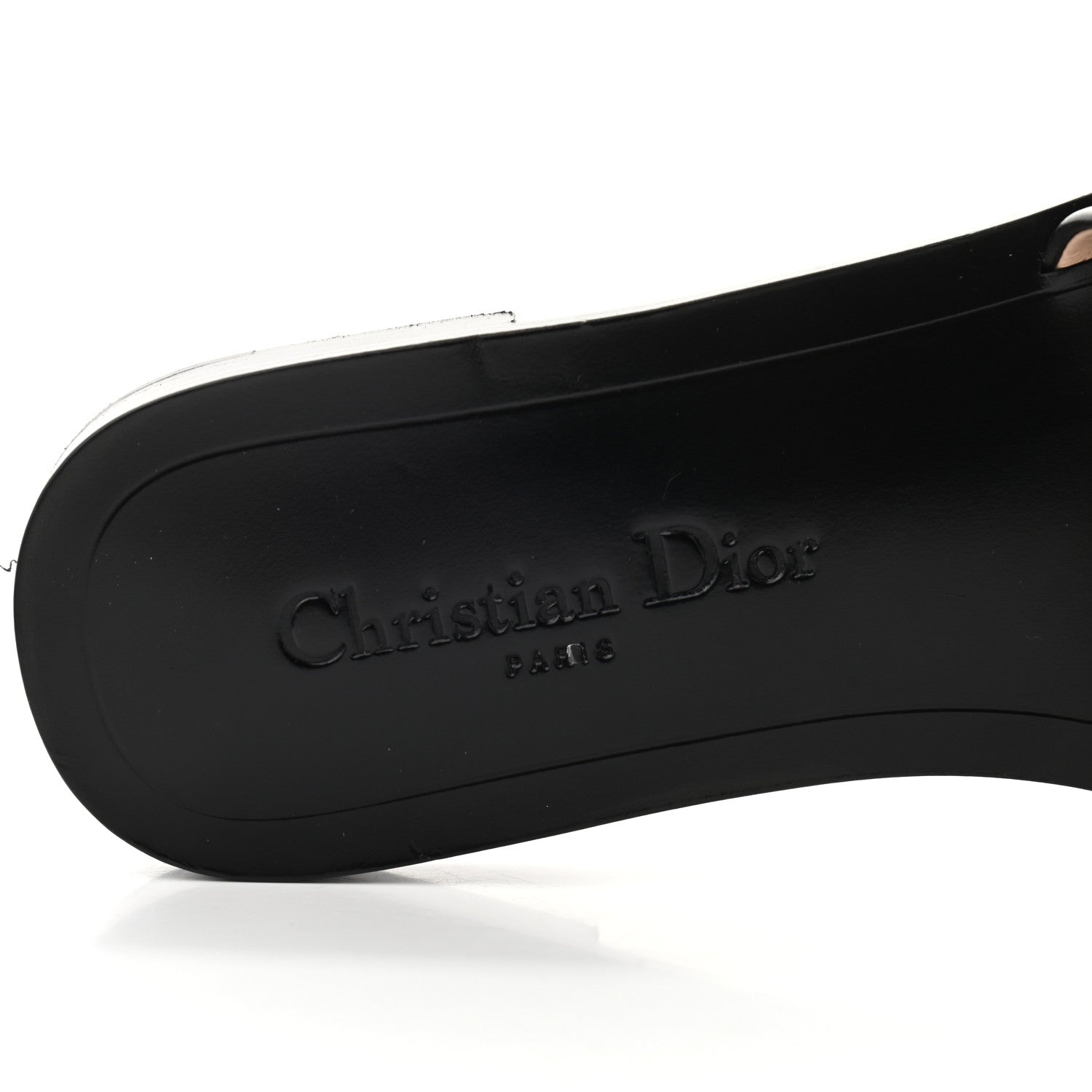 Christian Dior Calfskin Dio(r)evolution 10mm Slide Sandals 37 Black 7 of 8