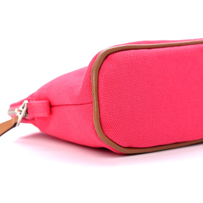 Hermes Cotton Canvas Mini Bolide Travel Cosmetic Pouch Hibiscus 7 of 11
