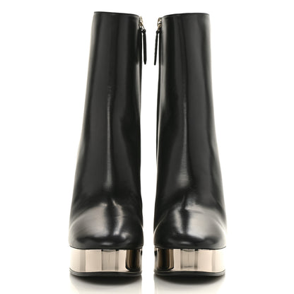 Gucci Malaga Kid Chrome Ankle Boots 39 Black 2 of 9