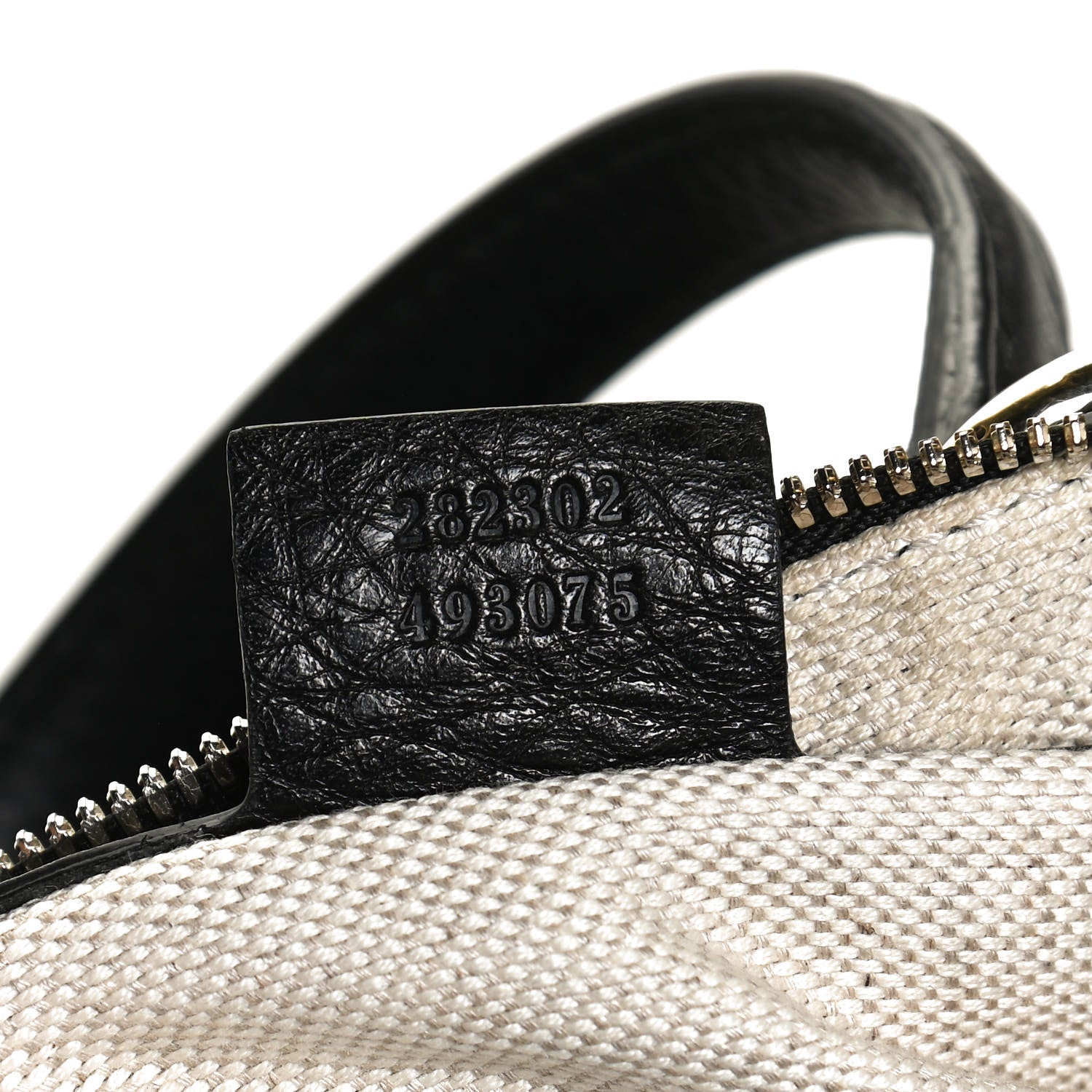 Gucci Pebbled Calfskin Medium Soho Boston Black 7 of 14