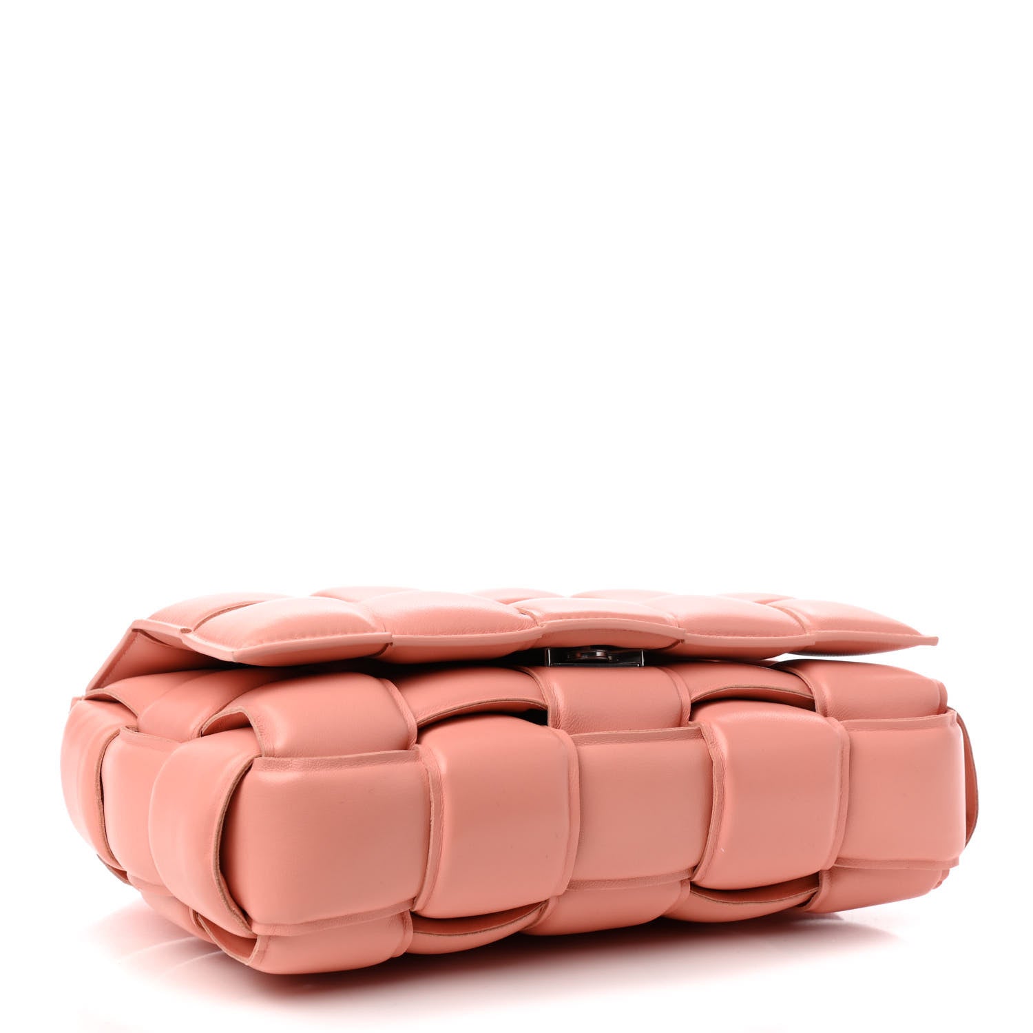 Bottega Veneta Nappa Maxi Intreccio Padded Cassette Crossbody Bag Peachy 4 of 9