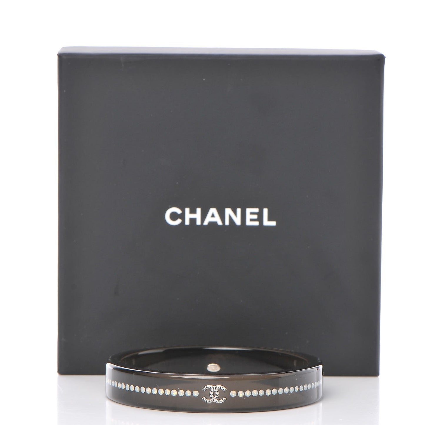 Resin Crystal CC Bangle Black
