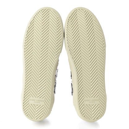 Saint Laurent Calfskin Star Court Sneakers 39.5 White Black 6 of 11