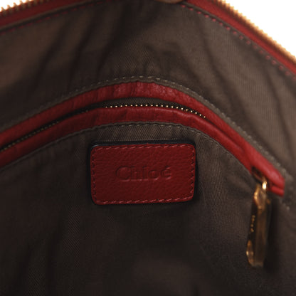 Chloe Calfskin Medium Marcie Satchel Red 6 of 9