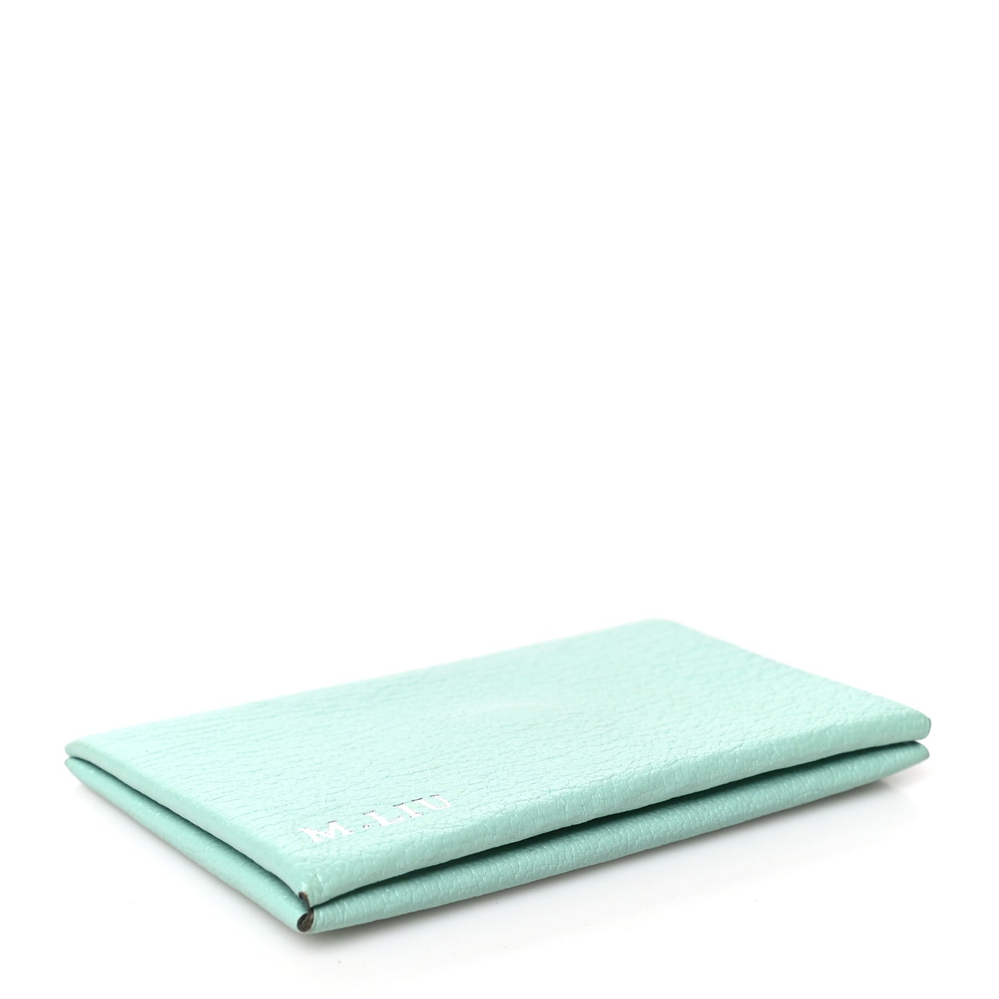 Chevre Mysore Calvi Card Case Aqua