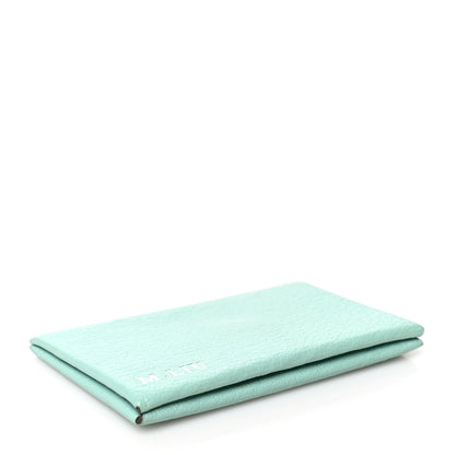 Hermes Chevre Mysore Calvi Card Case Aqua 4 of 9