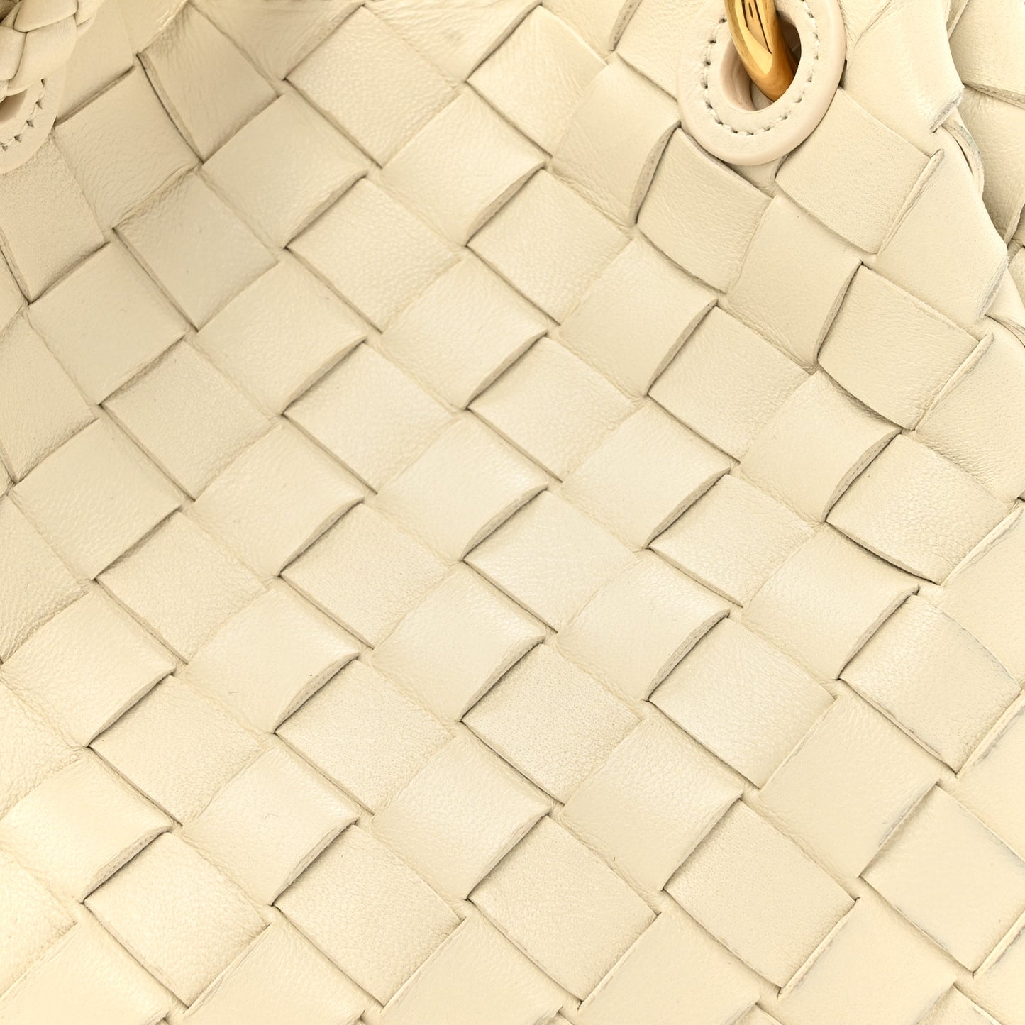 Nappa Intrecciato Small Parachute Shoulder Bag Sea Salt