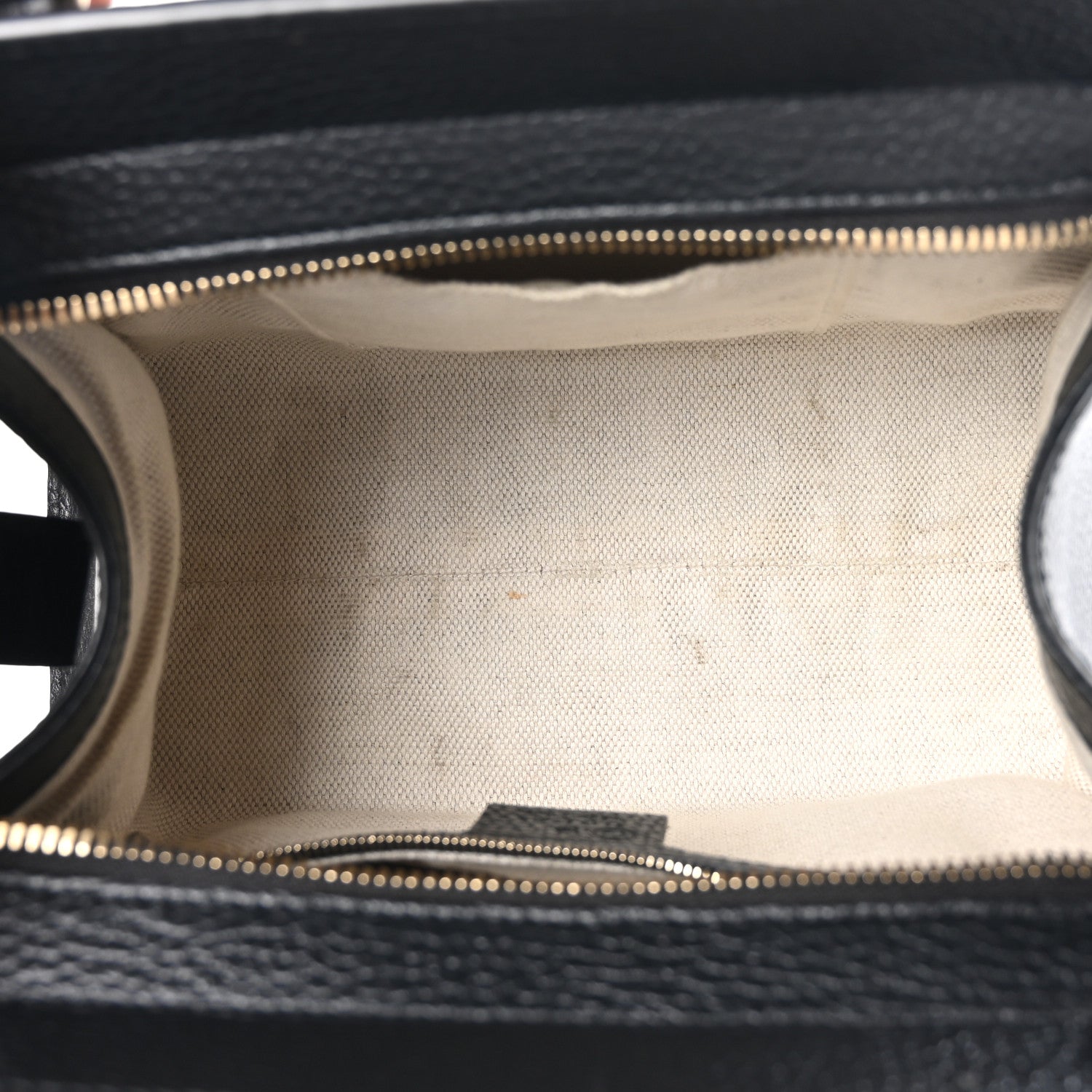 Gucci Pebbled Calfskin Medium Soho Top Handle Satchel Black 5 of 10