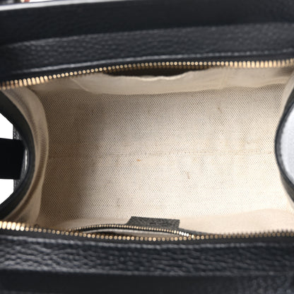 Gucci Pebbled Calfskin Medium Soho Top Handle Satchel Black 5 of 10