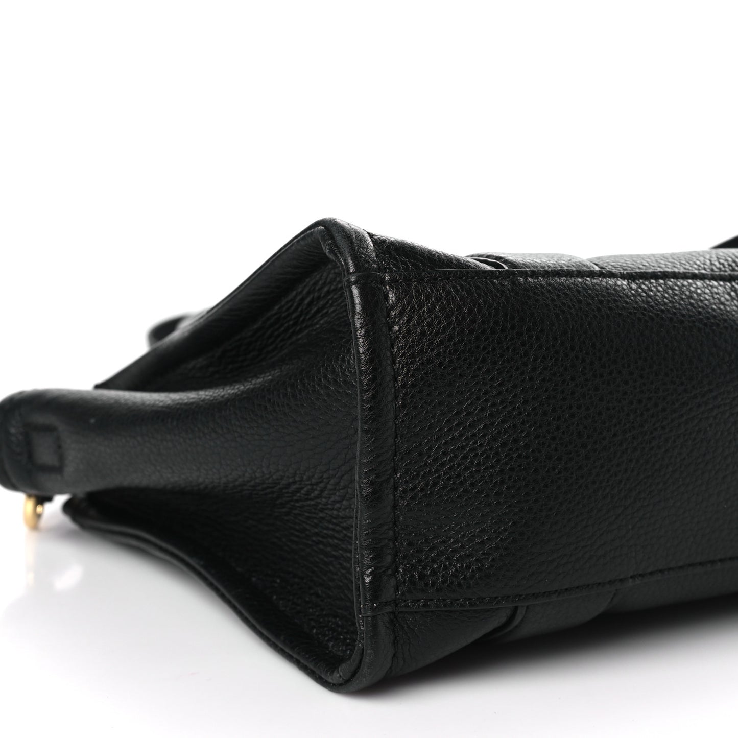 Grained Calfskin Small The Tote Bag Black