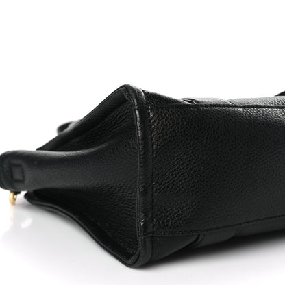 Marc Jacobs Grained Calfskin Small The Tote Bag Black 7 of 8