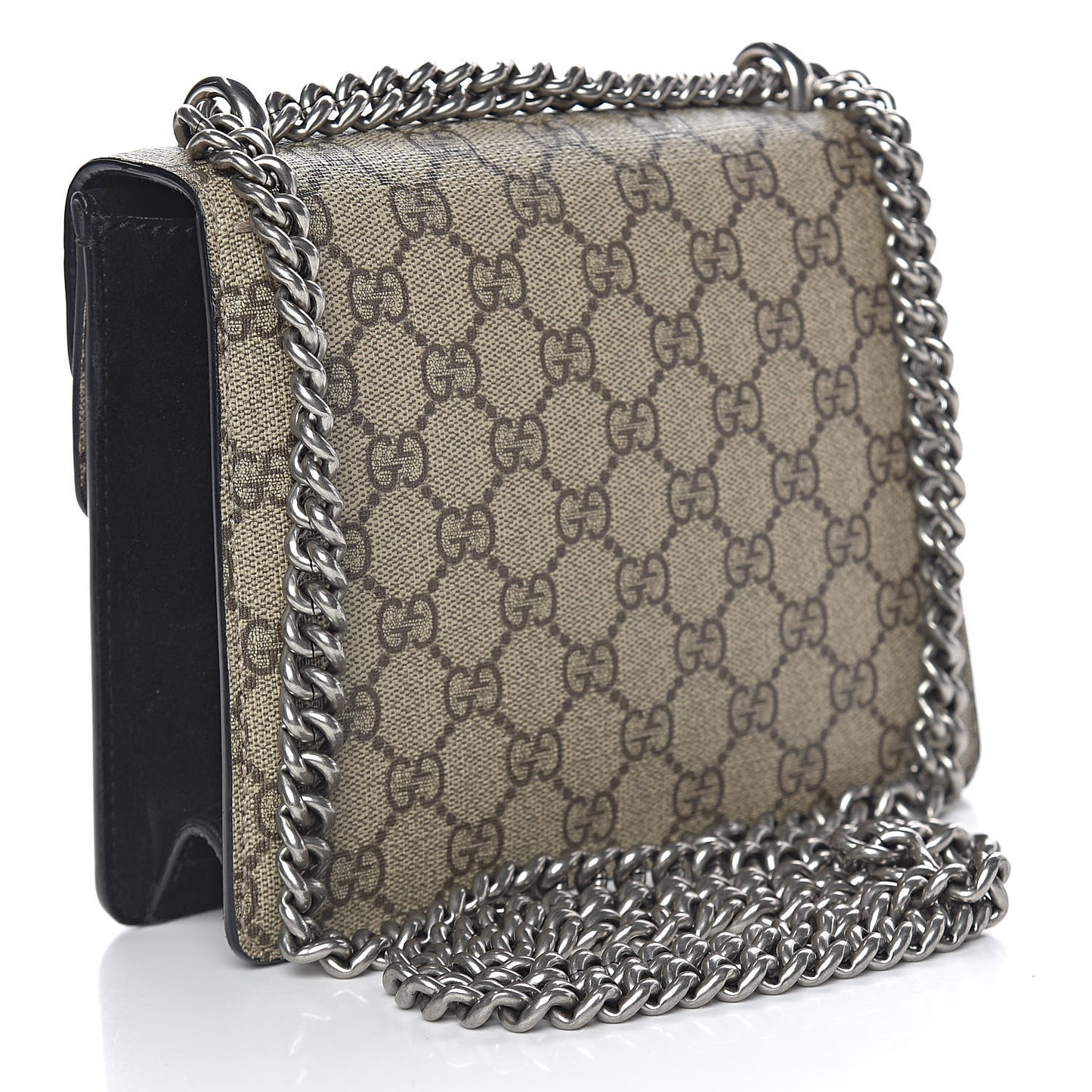 GG Supreme Monogram Mini Dionysus Shoulder Bag Black