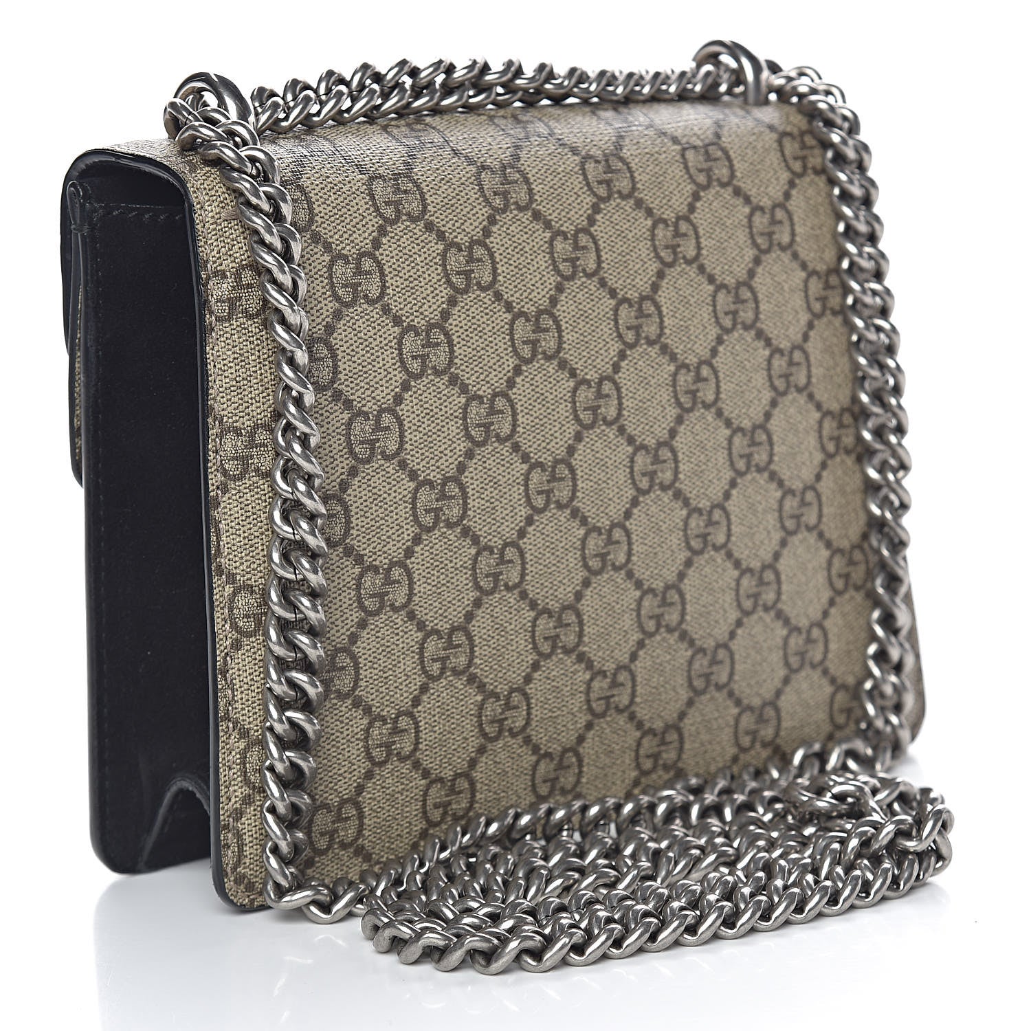 Gucci GG Supreme Monogram Mini Dionysus Shoulder Bag Black 3 of 15
