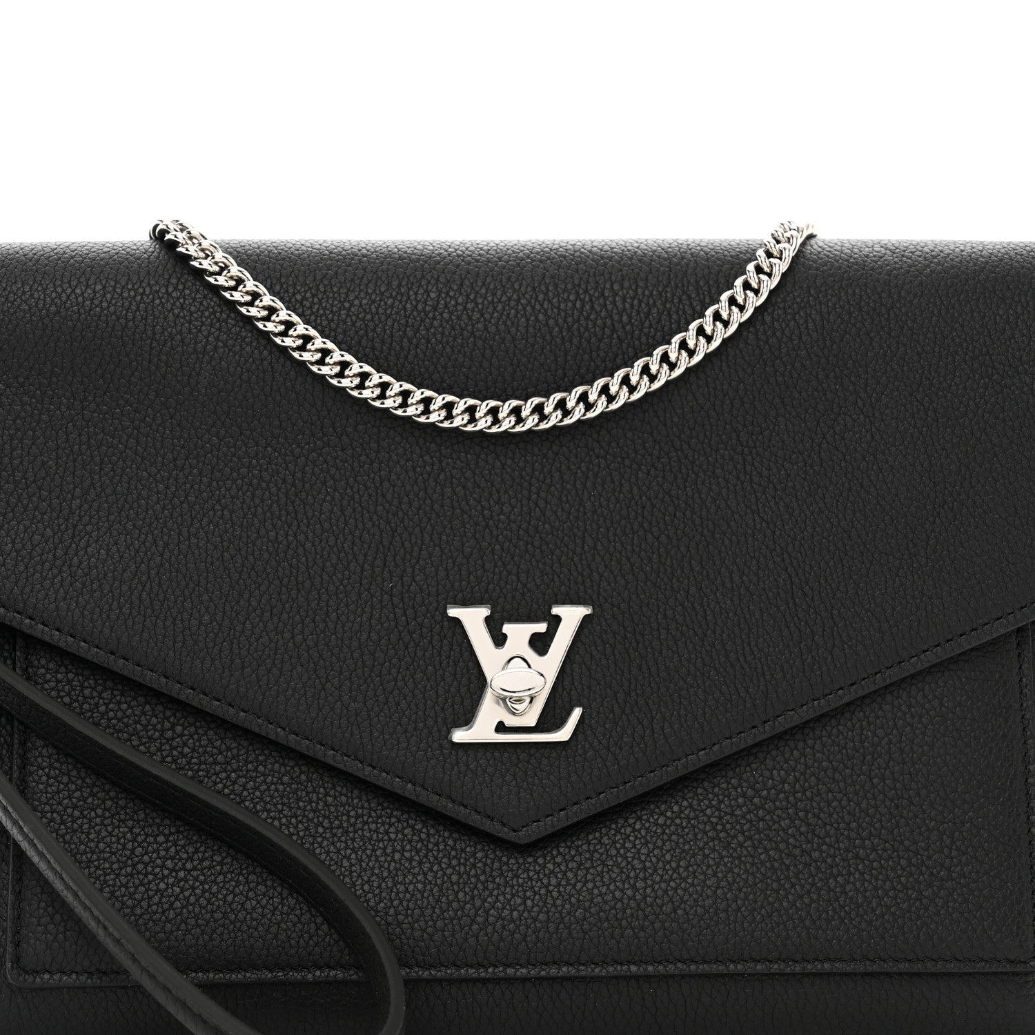 Louis Vuitton Soft Calfskin My Lockme Pochette Black 5 of 9