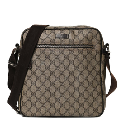 Gucci GG Plus Monogram Medium Messenger Bag Dark Brown 1 of 12