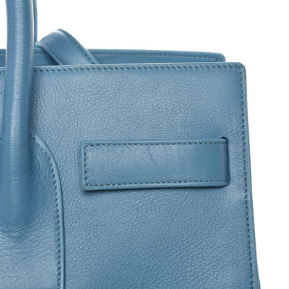 Saint Laurent Grained Calfskin Small Sac De Jour Light Blue 18 of 19