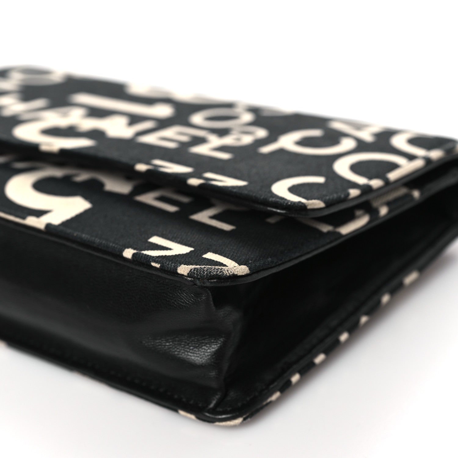 Chanel Denim Coco Wallet On Chain WOC Black 11 of 11