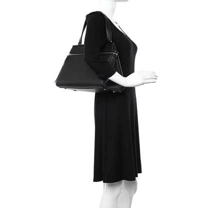 Celine Supple Calfskin Medium Edge Shoulder Bag Black 2 of 13