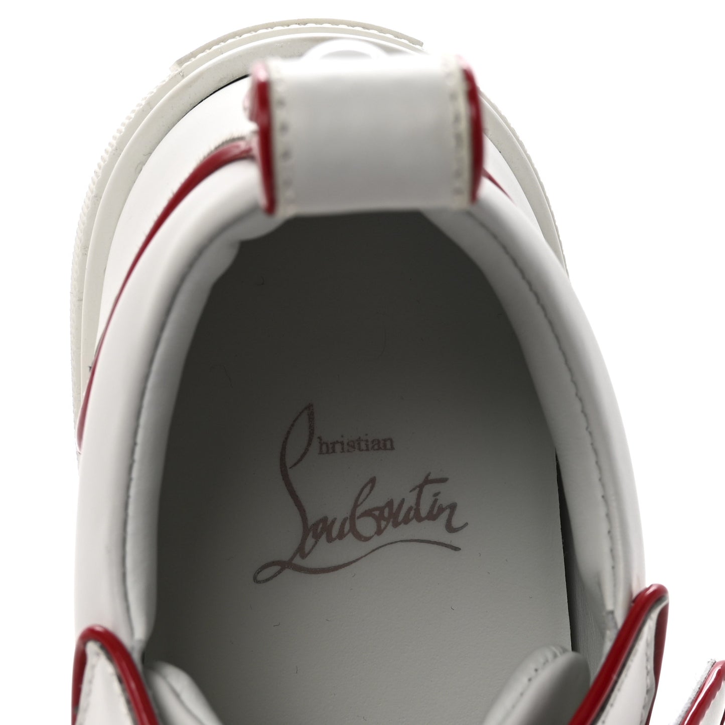 Calfskin Maxi Toyototoy Flat Sneakers 35.5 White Red