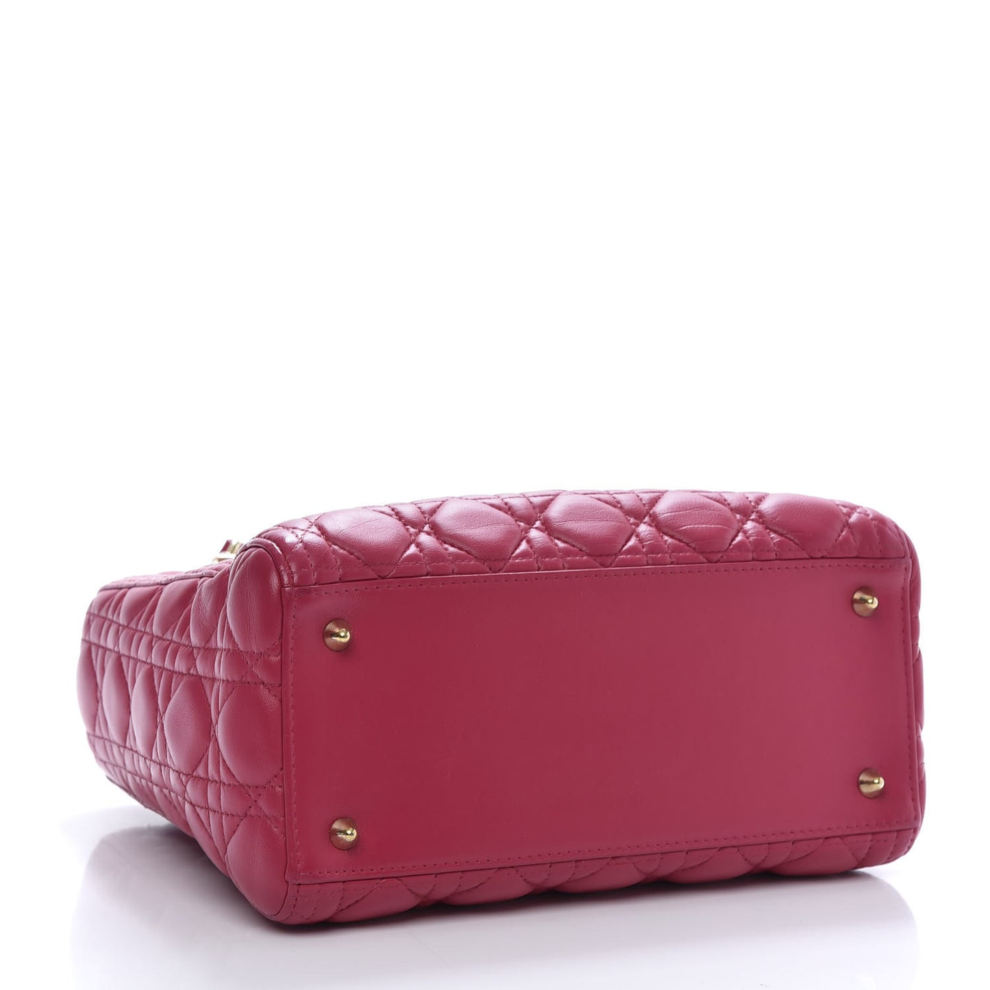 Lambskin Cannage Medium Lady Dior Pink