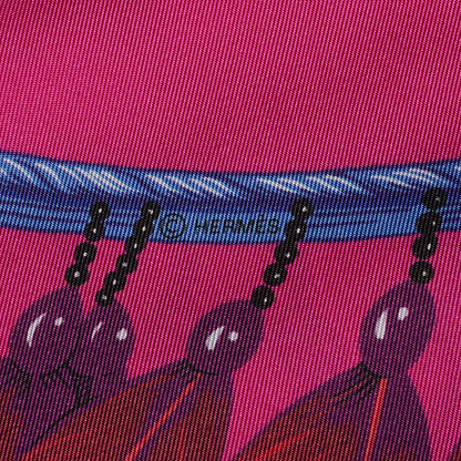 Hermes Silk Brazil Maxi Twilly Fuchsia 6 of 6