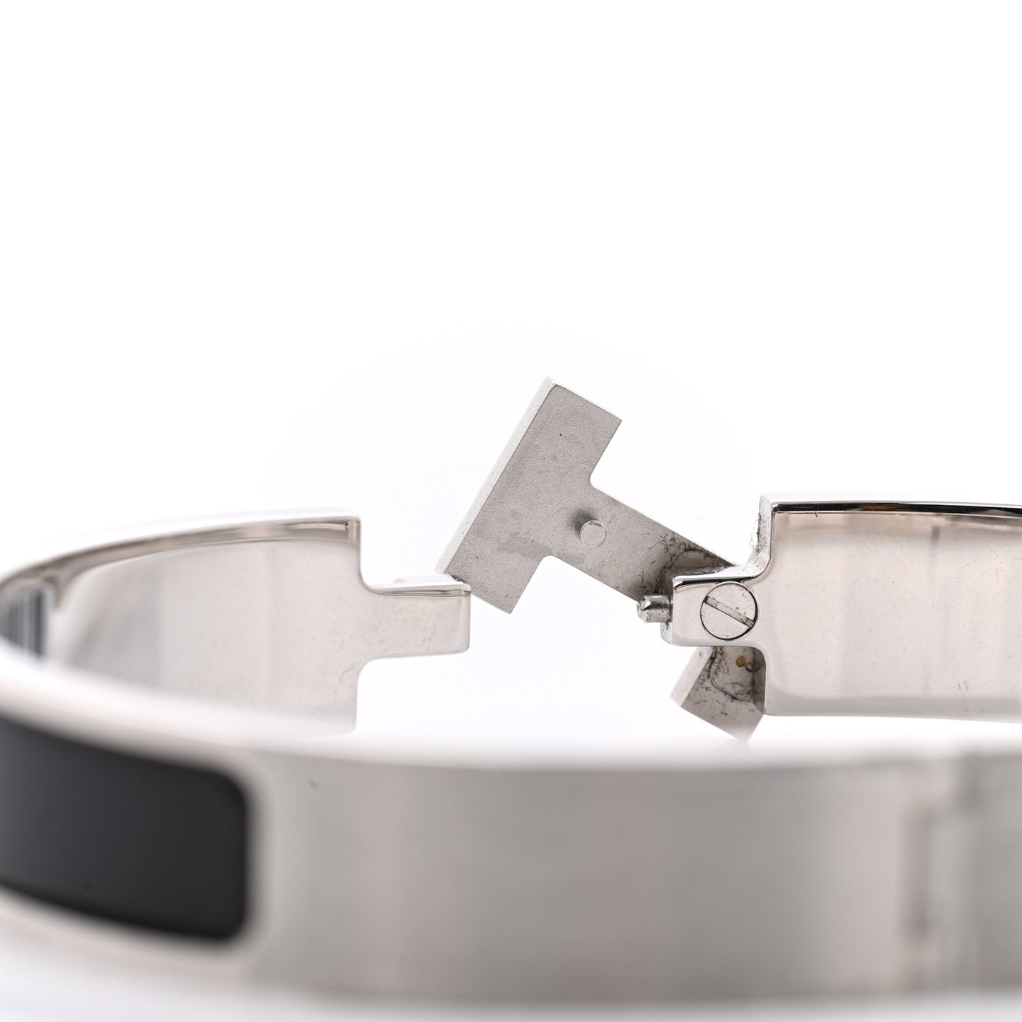 Matte Enamel Narrow Clic Clac HH Bracelet T6 Black
