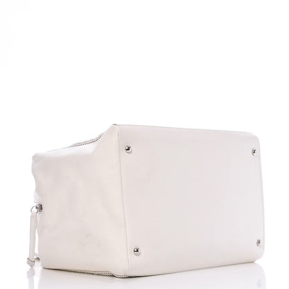Chanel Caviar Perforated Bowler White 4 of 12