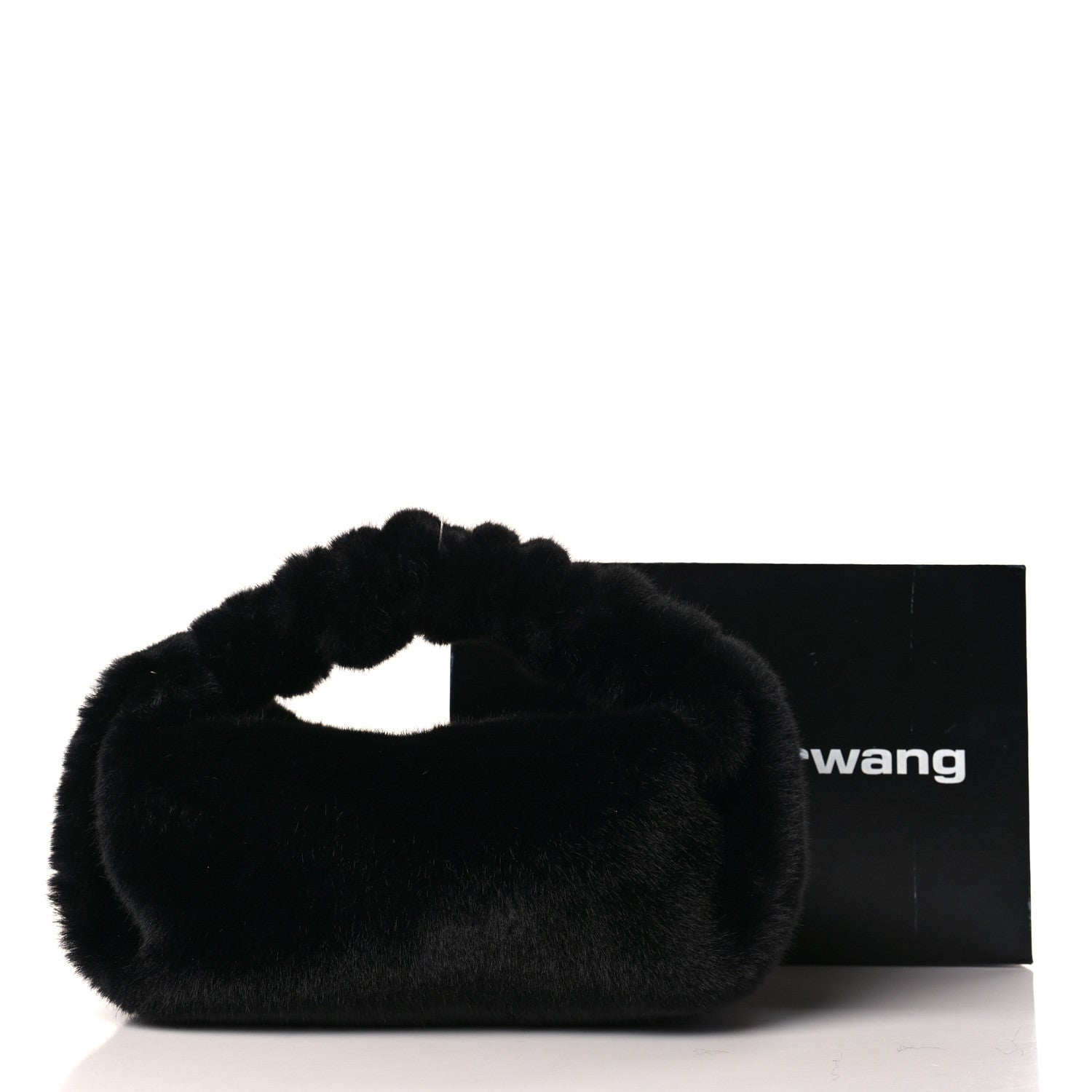 Alexander Wang Faux Fur Small Scrunchie Bag Black 9 of 9