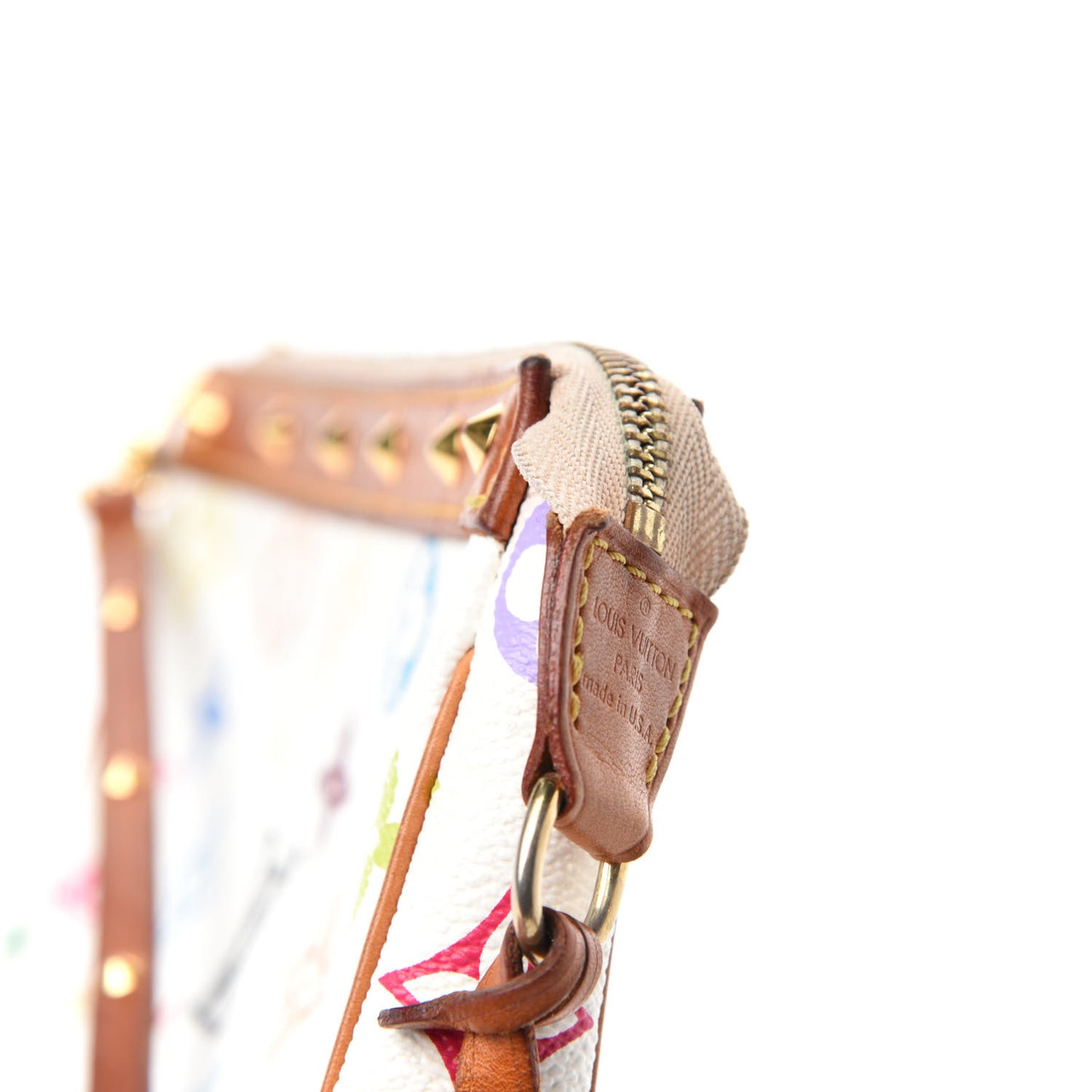 Monogram Multicolor Pochette Accessories White