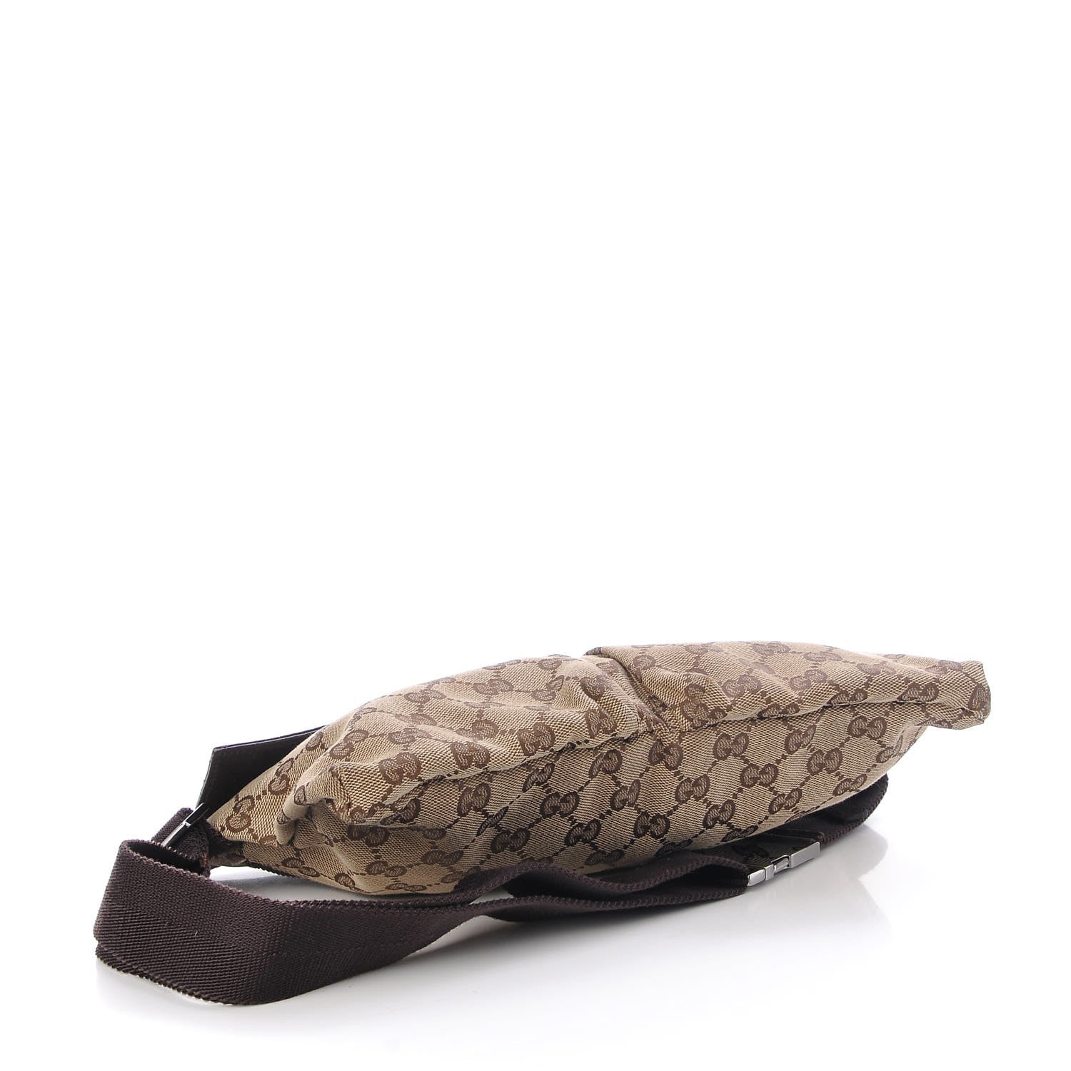 Gucci GG Monogram Double Pocket Belt Bag Dark Brown 4 of 8