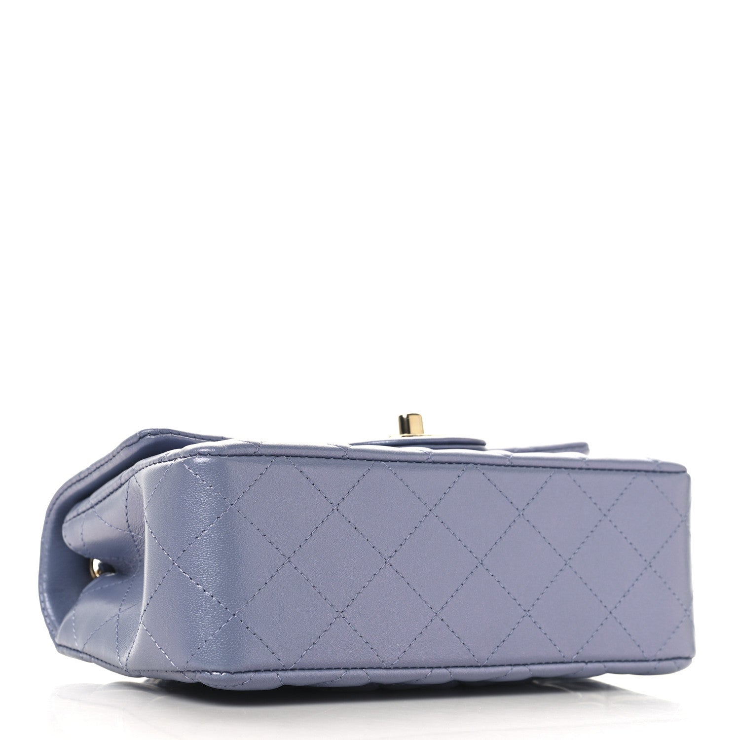 Chanel Iridescent Lambskin Quilted Mini Rectangular Flap Light Purple 4 of 10