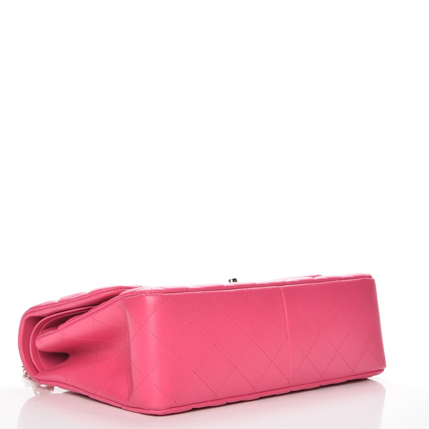 Chanel Lambskin Quilted Jumbo Double Flap Fuchsia 4 of 8