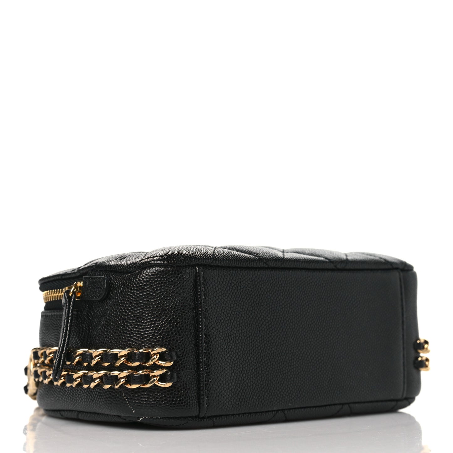 Caviar Quilted Mini CC You Camera Case Black