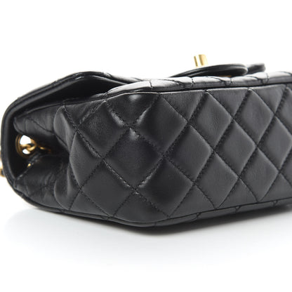Chanel Lambskin Quilted Mini Pearl Crush Flap Black 9 of 13