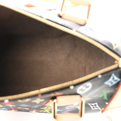 Louis Vuitton Monogram Multicolor Speedy 30 Black 5 of 9