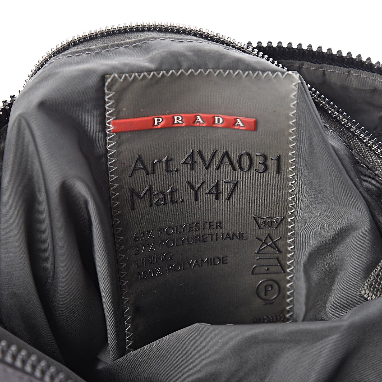 Tessuto Nylon Flat Messenger Bag Grey