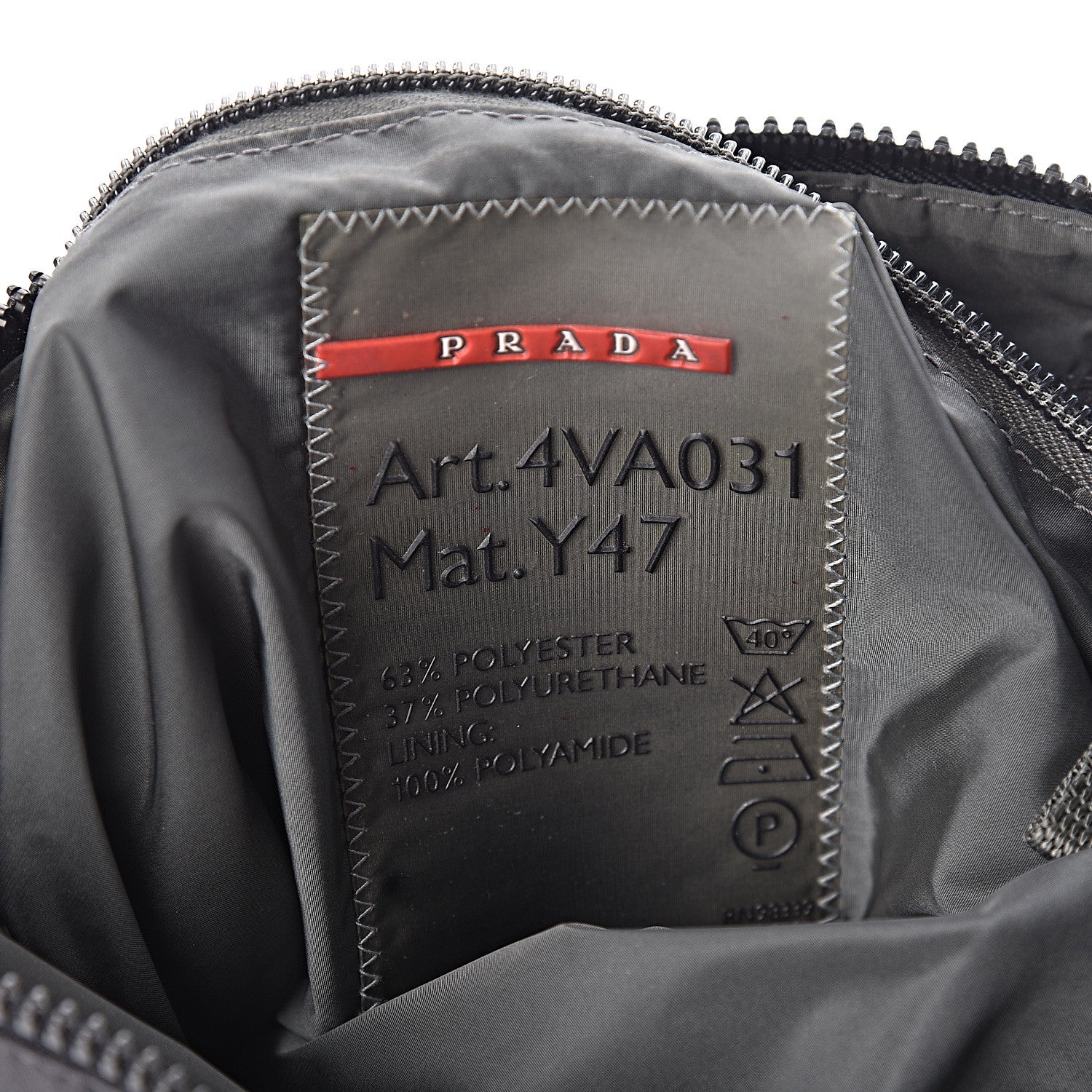 Prada Tessuto Nylon Flat Messenger Bag Grey 2 of 11