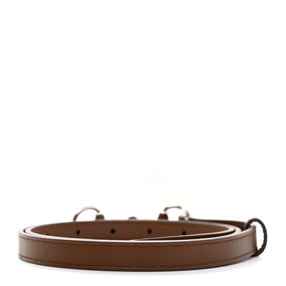 Gucci Calfskin Horsebit Skinny Belt 85 34 Brown 2 of 5