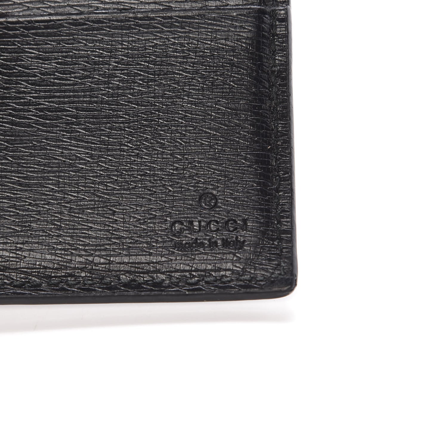 Calfskin Tiger Bi-Fold Wallet Black