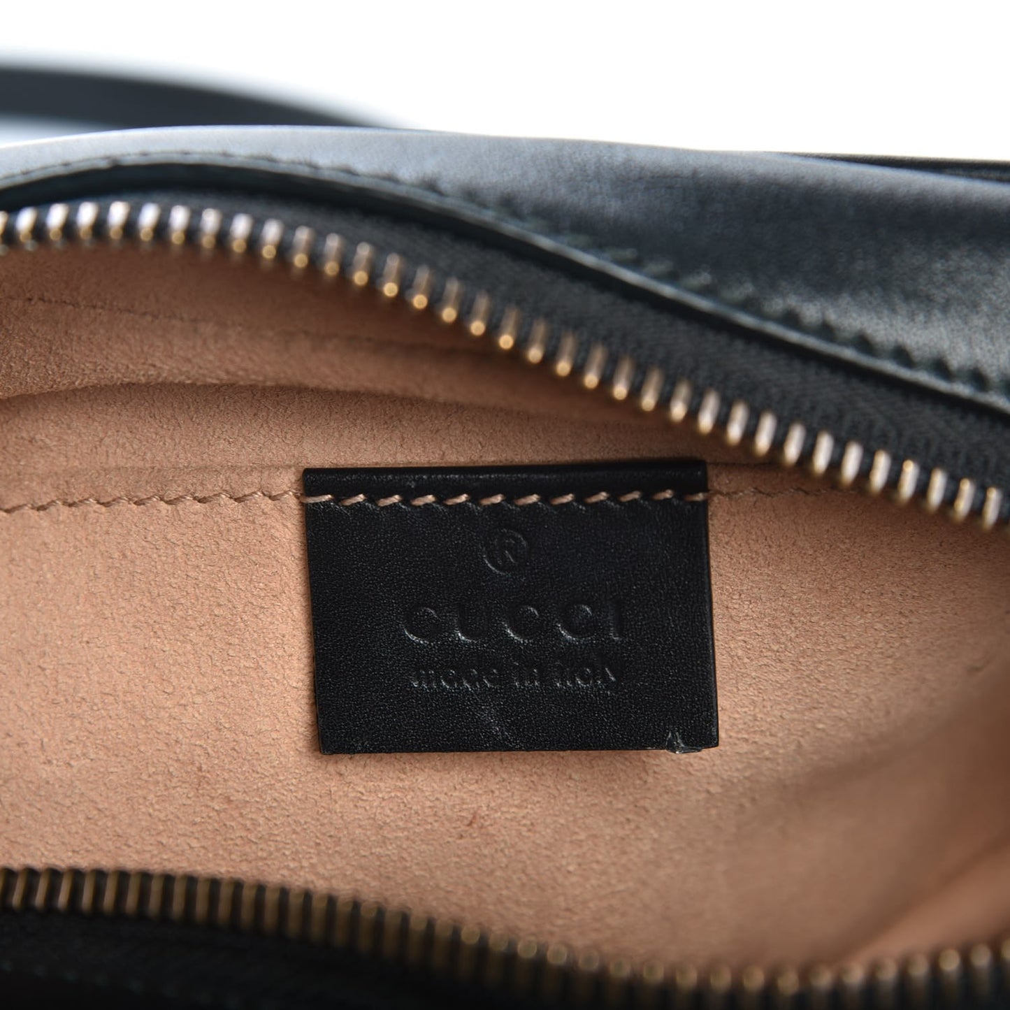 Calfskin Matelasse Mini GG Marmont Chain Shoulder Bag Black