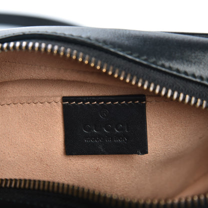 Gucci Calfskin Matelasse Mini GG Marmont Chain Shoulder Bag Black 6 of 7