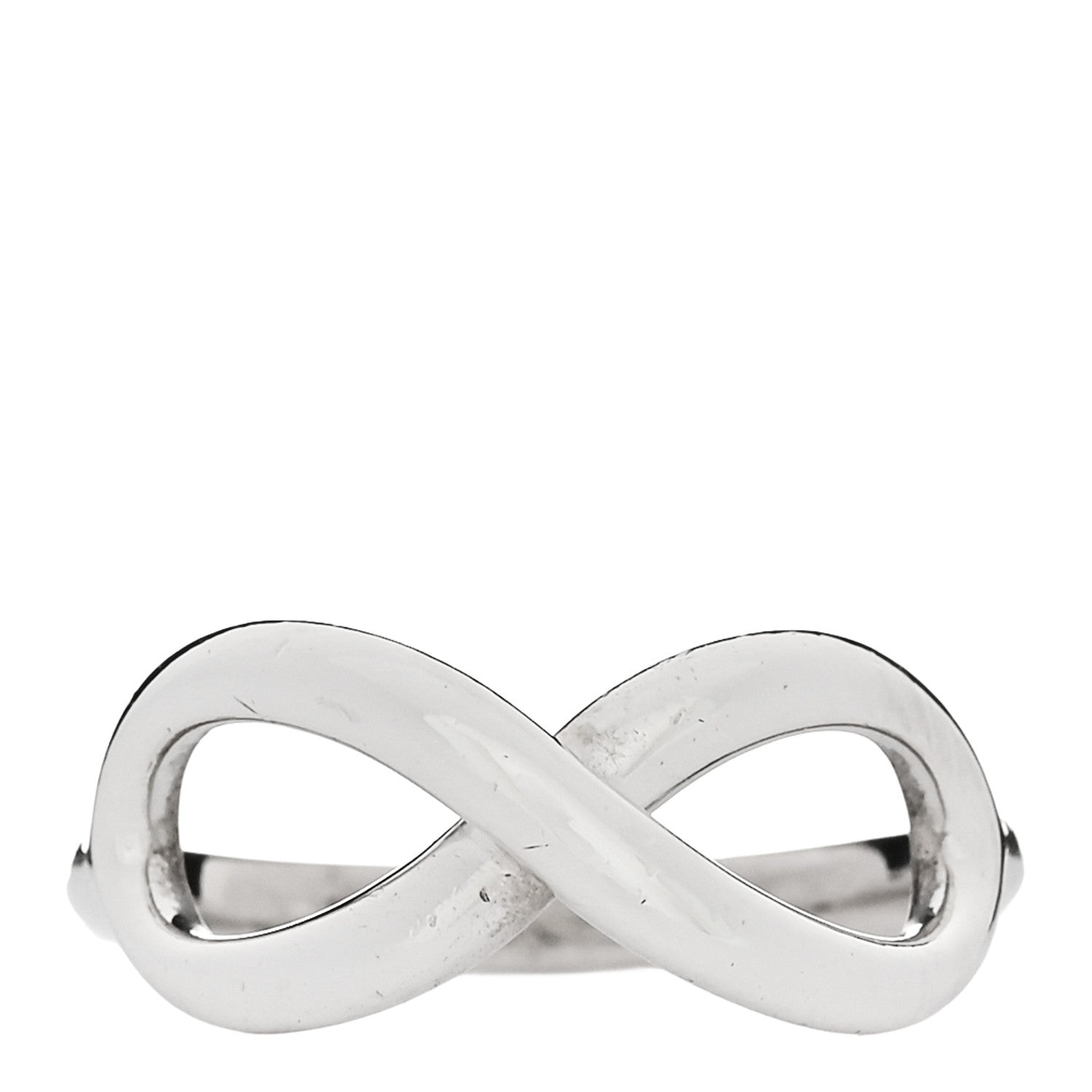 Tiffany Sterling Silver Infinity Ring 46 3.75 1 of 4