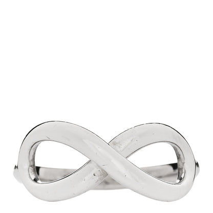 Tiffany Sterling Silver Infinity Ring 46 3.75 1 of 4