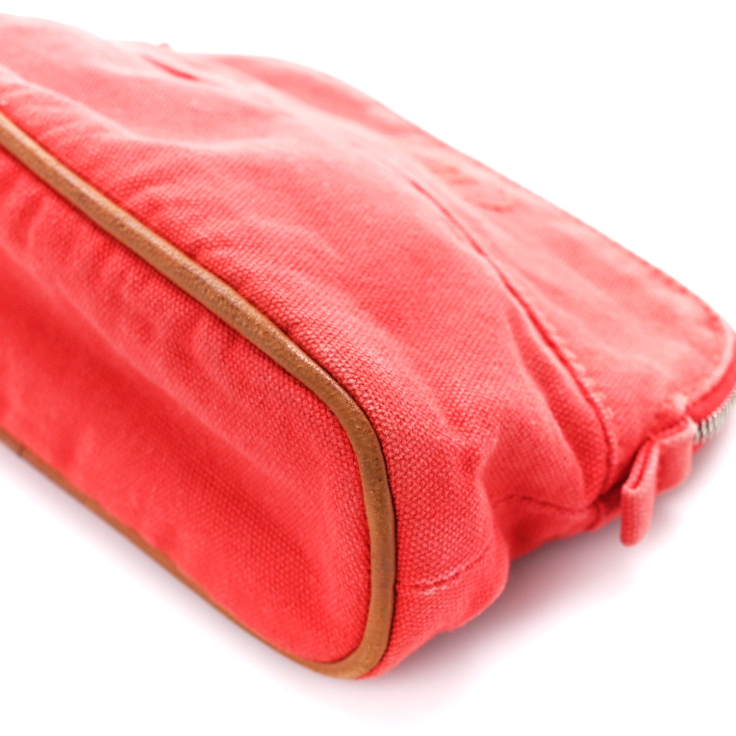 Hermes Cotton Bolide Travel Cosmetic Pouch Rouge 10 of 11