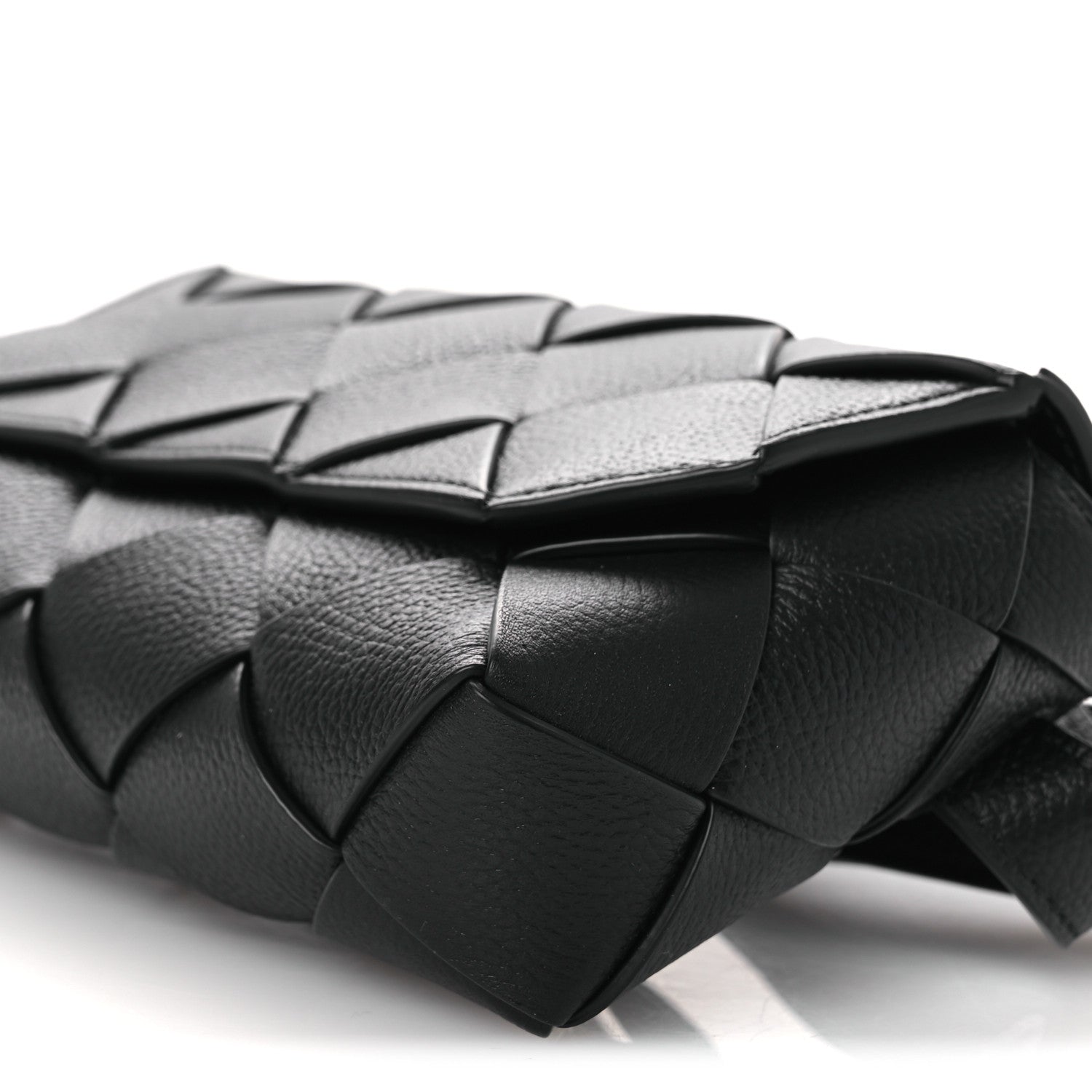 Bottega Veneta Calfskin Intreccio Diago Belt Bag Black 9 of 9