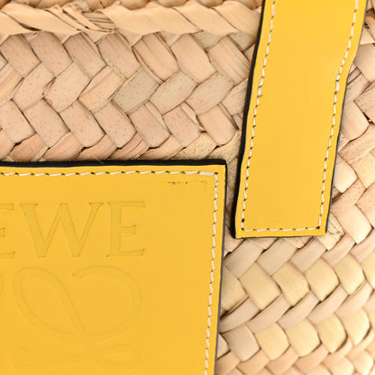 Loewe Raffia Small Basket Tote Bag Natural Yellow 11 of 14