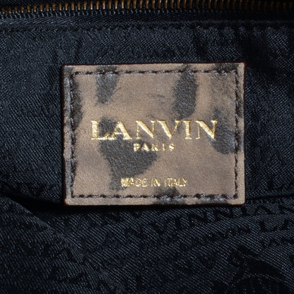 Lanvin Nubuck Happy Medium Leopard Print Shoulder Bag 6 of 9